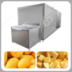 máquina congeladora de mango iqf