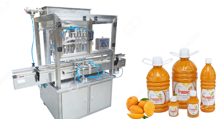máquina de llenado de pulpa de mango