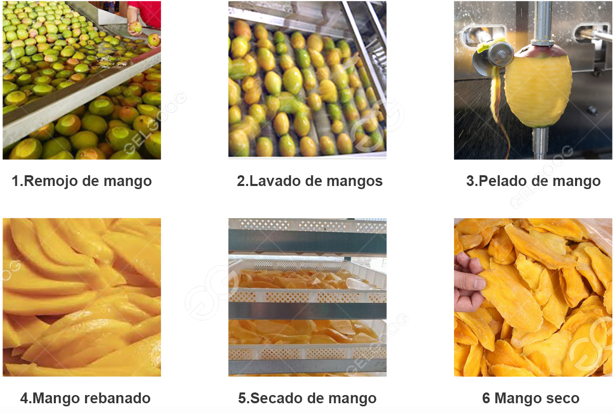 máquina de procesamiento de mango seco